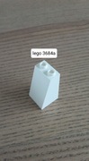 LEGO 3684a skos daszek 2x2x3 bia