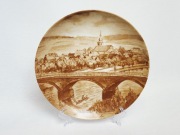 Talerz kolekcjonerski Kaiser Marktheidenfeld sepia vintage