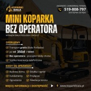 Wynajem mini koparki bez operatora – Biała Podlaska