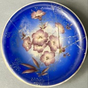 Stary ROSENTHAL – Patera Kobalt Kwiaty 18 cm – Do renowacji / Uszkodzona