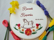 HAFT Konik na biegunach Pamiątka Roczek, METRYCZKA