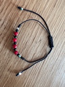 Bransoletka ze sznurka i kamieni naturalnych