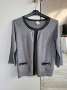 Camaieu szary kardigan S/M wiskoza