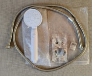 słuchawka prysznicowa + wąż + uchwyt - biała