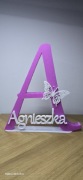 Literka Litera 3D druk 3D Imie Agnieszka Prezent 