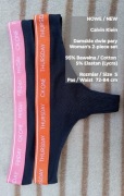 Calvin Klein  NOWE  Dwie pary damskich stringów, 95% Bawełna, Rozmiar S