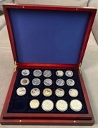 Leuchttrum Mahoniowa kaseta do monet kolekcjonerskich