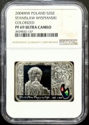 20 ZŁ 2004, STANISŁAW WYSPIAŃSKI NGC PF69 UC #91