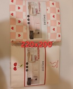 Pościel bawełna satynowa 100% -220x200 w serduszka 