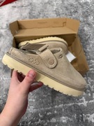 UGG GOLDENSTAR CLOG SAND obuwie damskie Skóra zamszowa 