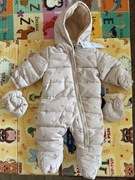 Sinsay zimowy kombinezon z rękawiczkami 68/74 cm, 3-9 M, NOWY !!!