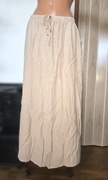 Zwiewna Marszczona Spódnica Piaskowa Kieszenie Sinsay rozm M jak Nowa