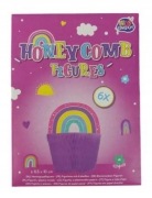 Kids Kingdom Figurka z plastra miodu TĘCZA 6 sztuk