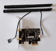Adapter WiFi M.2 NGFF do PCIe x1 + anteny