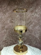 Świecznik złoty 34 cm wys. 