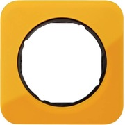 R.1 Ramka pojedyncza akryl Pomarańczowy przeźroczysty biały Berker