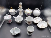 Zestaw porcelanowych bibelotów – sygnowane, kolekcjonerskie, dekoracyjne