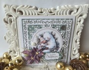 KARTKA ŚWIĄTECZNA handmade w pudełku - personalizowana, ręcznie robiona