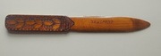 Nóż do listów kopert papieru ZAKOPANE z okresu  PRL drewno