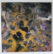 Abstrakcyjny obraz ręcznie malowany.