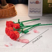 Róże z kocków DIY 