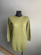 Close to my heart sweter wełniany limonkowy cudny 100 % wełna merino M L340