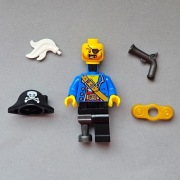 Lego pi185 figurka Kapitan Pirat + pistolet