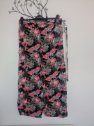 Infinity damskie zwiewne spodnie szeroka nogawka r 38 pas 80-100cm