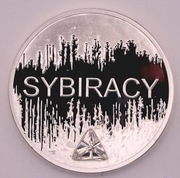 Polska 10 zł 2008 „Sybiracy” – srebro 925 Proof – z cyrkonią