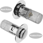 2x Korek do zlewu typu press łazienkowego Umywalka łazienkowa 746