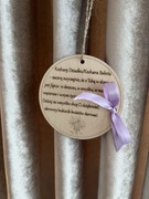 Drewniana tabliczka z życzeniami na Dzień Babci i Dziadka