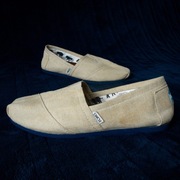 Toms, lniane loafersy, espadryle, EU 42