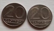 20zł 1989 -1990 -stany mennicze