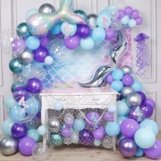 Fioletowa Syrenka: Girlanda Balonowa by ball-ON"