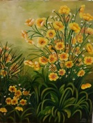 Obraz: Z mojego ogrodu akryl a płótnie 50x40 