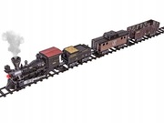 Elektryczna KOLEJKA LOKOMOTYWA POCIĄG towarowy NA PILOTA 2,4 GHz tor PARA