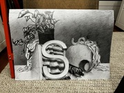 Rysunek martwą natura, ołówek, poziom, B2