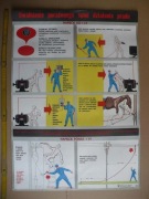 Plakat BHP. Stary plakat