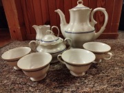 Porcelanowy serwis kawowy, porcelana Karolina, PRL
