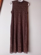 Orsay Koronkowa sukienka brązowa 