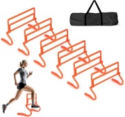 Zestaw 6 płotków do ćwiczeń zwinnościowych płotki treningowe 6 sztuk