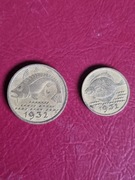 Polska, 10 i 5 fenig dorsz i flądra, Wolne Miasto Gdańsk WMG pfennig