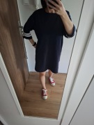 Granatowa sukienka tunika Zara M