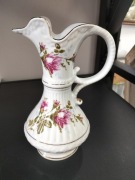 Porcelanowy wazon dzbanek na wodę Chodzież złota róża 