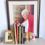 Dewocjonalia książki obrazki duży zestaw Jan Paweł II 