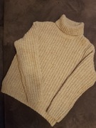 Sweter golf beżowy 140