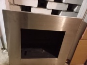 Kominek -BIOKOMINEK do zabudowy stal szczotkowana