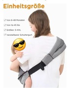 Nosidełko dla dziecka GAGAKU od 6 do 36 mc na ramię Pas do noszenia 