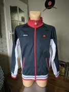 Ellesse bluza męska track jacket S granatowa biała vintage retro rozpinana 
