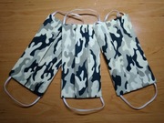 Maseczka bawełniana dwuwarstwowa moro